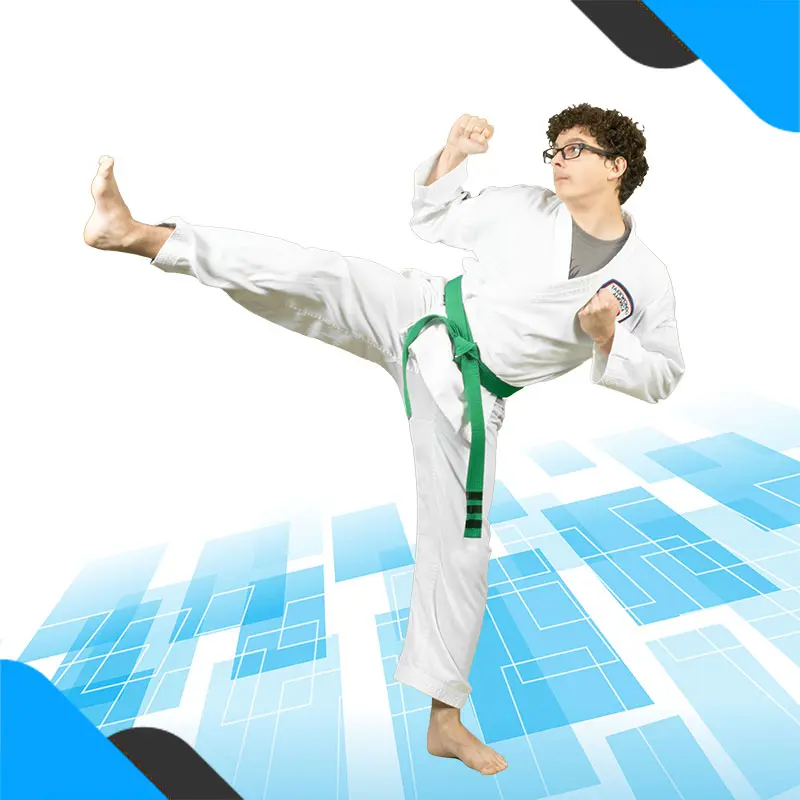Adult martial arts students practicing self-defense techniques in Clermont dojo